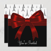 パリエッフェルタワーパーティー 招待状 (正面/裏面)