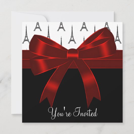 パリエッフェルタワーパーティー 招待状 (正面)