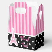 パリエッフェルタワーピンクバースデーパーティーお気に入りボックス フェイバーボックス (オープン)