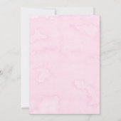 パリエッフェルタワーピンク牡丹ブライダルシャワーインビタ 招待状 (裏面)