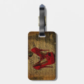 パリエッフェルタワーファッショニスタレッドスティレット ラゲッジタグ (裏面縦)