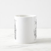 パリエッフェルタワーフランスのシーンコラージュ コーヒーマグカップ (中央)