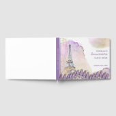 パリエッフェルタワーフランスのラベンダーキンセアニェラ ゲストブック (全面)