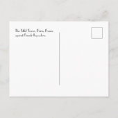 パリエッフェルタワーフランスの国旗 ポストカード (裏面)