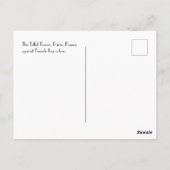 パリエッフェルタワーフランスの国旗 ポストカード (裏面)