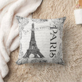 パリエッフェルタワーフランスの巻物 クッション (ブランケット)