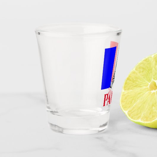 パリエッフェルタワーフランスフランスの国旗 ショットグラス (左)