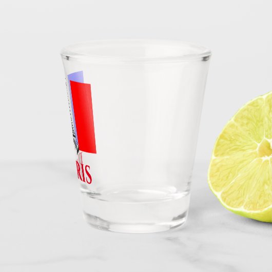 パリエッフェルタワーフランスフランスの国旗 ショットグラス (右)