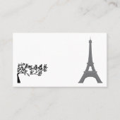 パリエッフェルタワーフランス観光客ホリデートリップ 名刺 (正面)