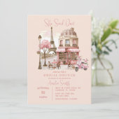 パリエッフェルタワーブライダルシャワー 招待状 (スタンド正面)