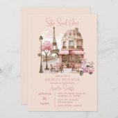 パリエッフェルタワーブライダルシャワー 招待状 (正面/裏面)