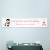 パリエッフェルタワーブルネットガール 横断幕 (トレードショー)