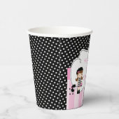 パリエッフェルタワーブルネットガール 紙コップ (右)