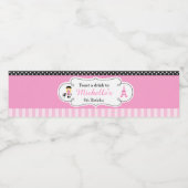 パリエッフェルタワーブロンドガール ペットボトルラベル (シングルラベル)