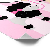 パリエッフェルタワーブロンドガール ポスター (角)