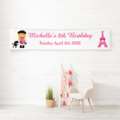 パリエッフェルタワーブロンドガール 横断幕 (インサイチュ)