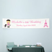 パリエッフェルタワーブロンドガール 横断幕 (トレードショー)