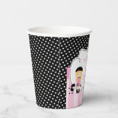 パリエッフェルタワーブロンドガール 紙コップ (右)