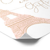 パリエッフェルタワーベビーシャワーカードとギフト ポスター (角)