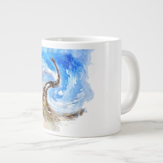 パリエッフェルタワーマグ ジャンボコーヒーマグカップ (正面右)