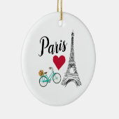 パリエッフェルタワーラブイラストレーション セラミックオーナメント (右)