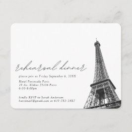 パリエッフェルタワーリハーサルディナーエンクロージャカード エンクロージャーカード