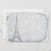 パリエッフェルタワーヴィンテージウェディング招待状 招待状 (裏面)