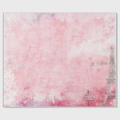 パリエッフェルタワーヴィンテージピジョン ラッピングペーパー (フラット)