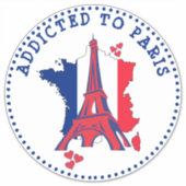 パリエッフェルタワー中毒 シール (正面)