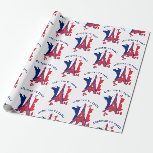 パリエッフェルタワー中毒 ラッピングペーパー (アンロールド)