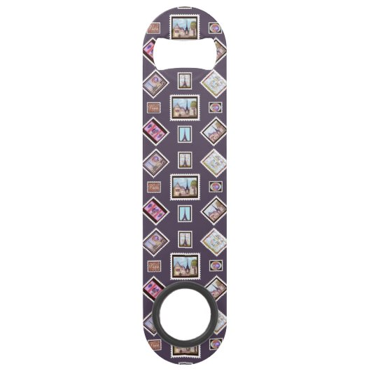 パリエッフェルタワー印象主義ボトルオープナー スピード栓抜き (裏面)