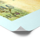 パリエッフェルタワー図解入りの、写真付きのポスター ポスター (角)