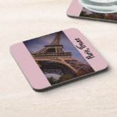 パリエッフェルタワー有名なランドマーク写真 コースター (左側)