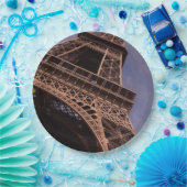 パリエッフェルタワー有名なランドマーク写真 ペーパープレート (パーティー)