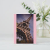 パリエッフェルタワー有名なランドマーク写真 ポストカード (スタンド正面)