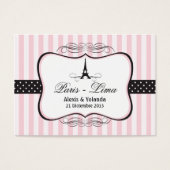 パリエッフェルタワー結婚式の引き出物ラベル (正面)