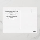 パリエッフェルタワー葉書とゴールドフォイル – Elega 箔シーズンポストカード (裏面)