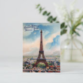 パリエッフェルタワー葉書 ポストカード (スタンド正面)