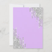 パリエッフェルタワー、ドリップスパープルスイート16 招待状 (裏面)