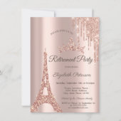 パリエッフェルタワー、ドリップバラ金ゴールド退職 招待状 (正面)