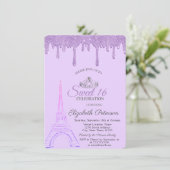 パリエッフェルタワー、バイオレットドリップススウィート16 招待状 (スタンド正面)