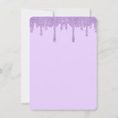 パリエッフェルタワー、バイオレットドリップススウィート16 招待状 (裏面)