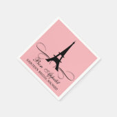 パリエッフェルタワー |ブライダルシャワー スタンダードカクテルナプキン (角)