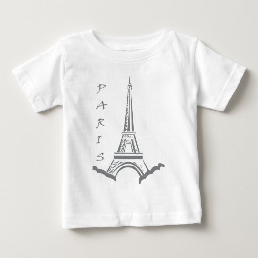 パリエッフェルタワー ベビーTシャツ (正面)