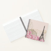 パリエッフェルトゥルムフランスフランスのヴィンテージエフェメラ ノートブック (内部)