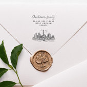 パリエッフェル名前をカスタムするハンドドロッド差出人住所 ラバースタンプ