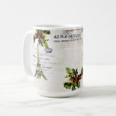 パリエッフェル塔のコーヒー・マグのクリスマス コーヒーマグカップ (正面左)