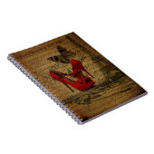 パリエッフェル塔のファッショニスタ赤い小剣 ノートブック (右側)