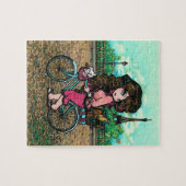 パリエッフェル塔のフランスのな芸術のパズルハナリン ジグソーパズル (横)