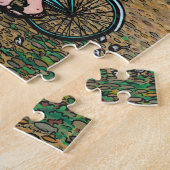 パリエッフェル塔のフランスのな芸術のパズルハナリン ジグソーパズル (側面)